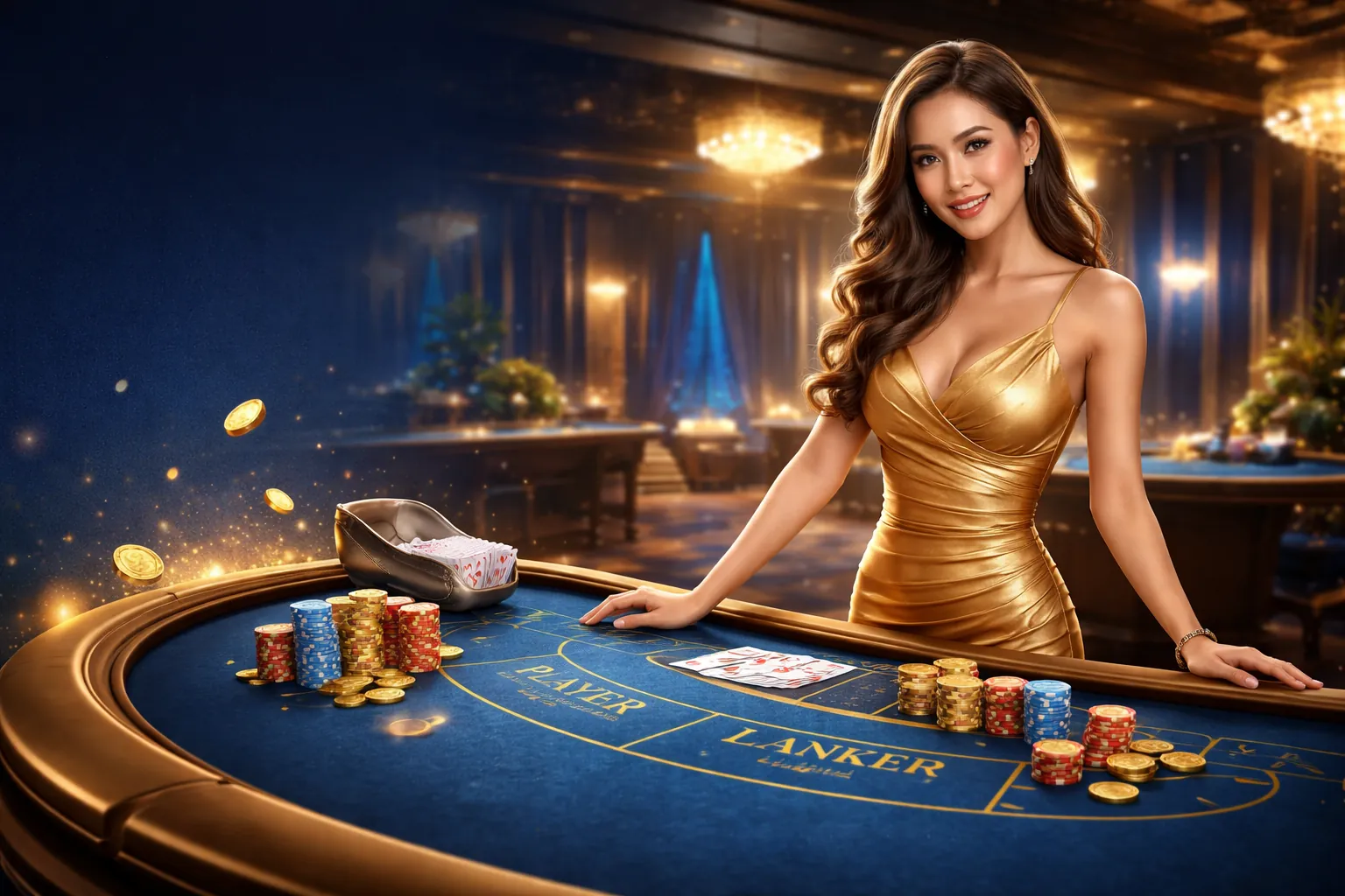 Người chơi Blackjack đang cầm bài trên ứng dụng KV888 Android